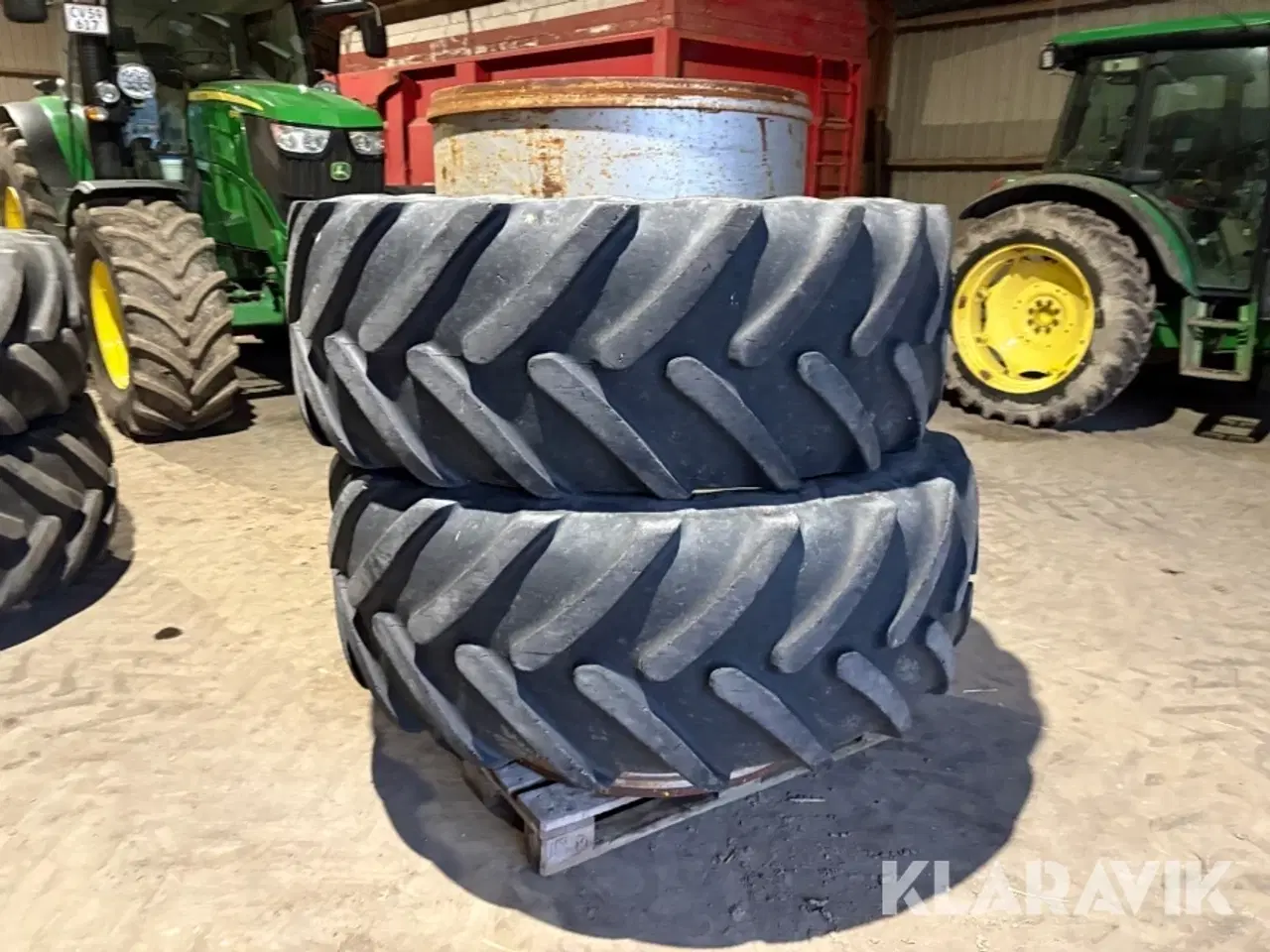 Billede 3 - Traktor dæk tvillingehjul Michelin Multibib