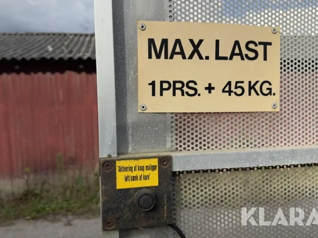 Billede 6 - Mandskabskurv til gaffeltruck E.L.M MK 144 L