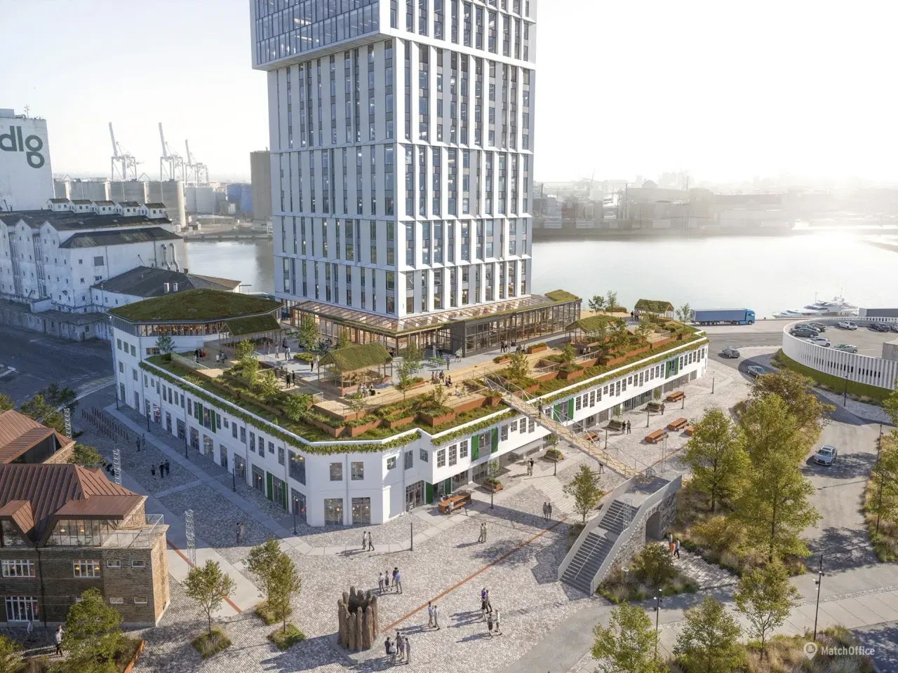 Billede 5 - Lyst og karakterfuldt kontor med havneudsigt