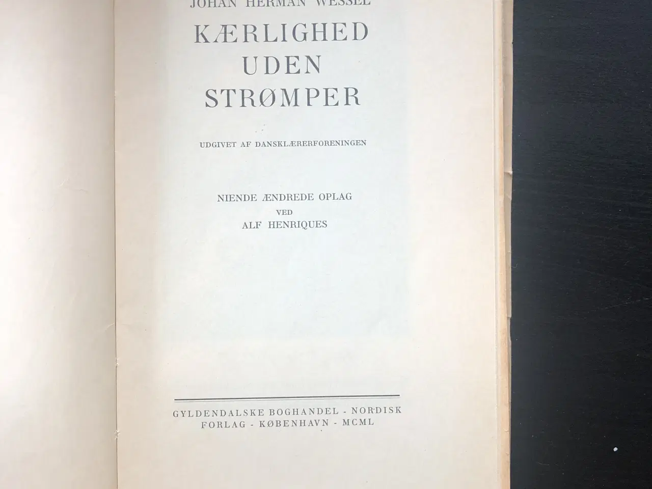 Billede 2 - Johan Herman Wessel: Kærlighed uden strømper