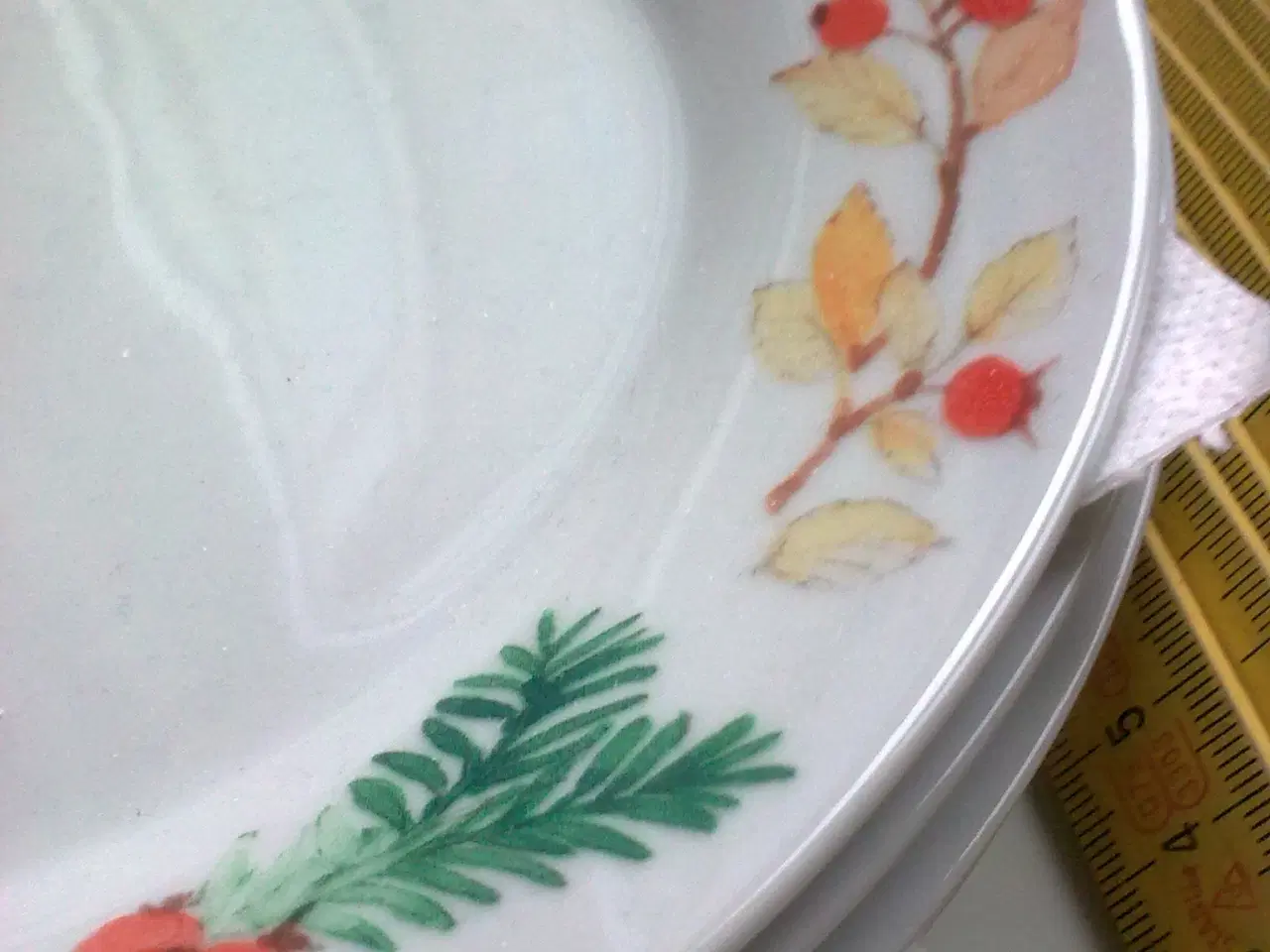 Billede 3 - Mads Stage JUL Natur Nissen hvid tallerken x 4