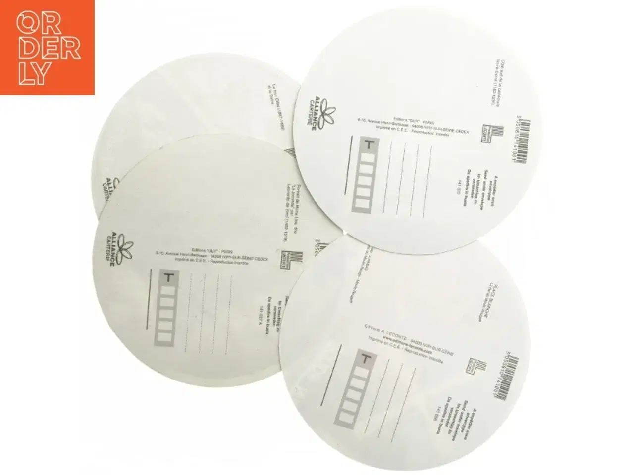 Billede 3 - Runde postkort med Paris-motiver (str. Ø 15 cm)