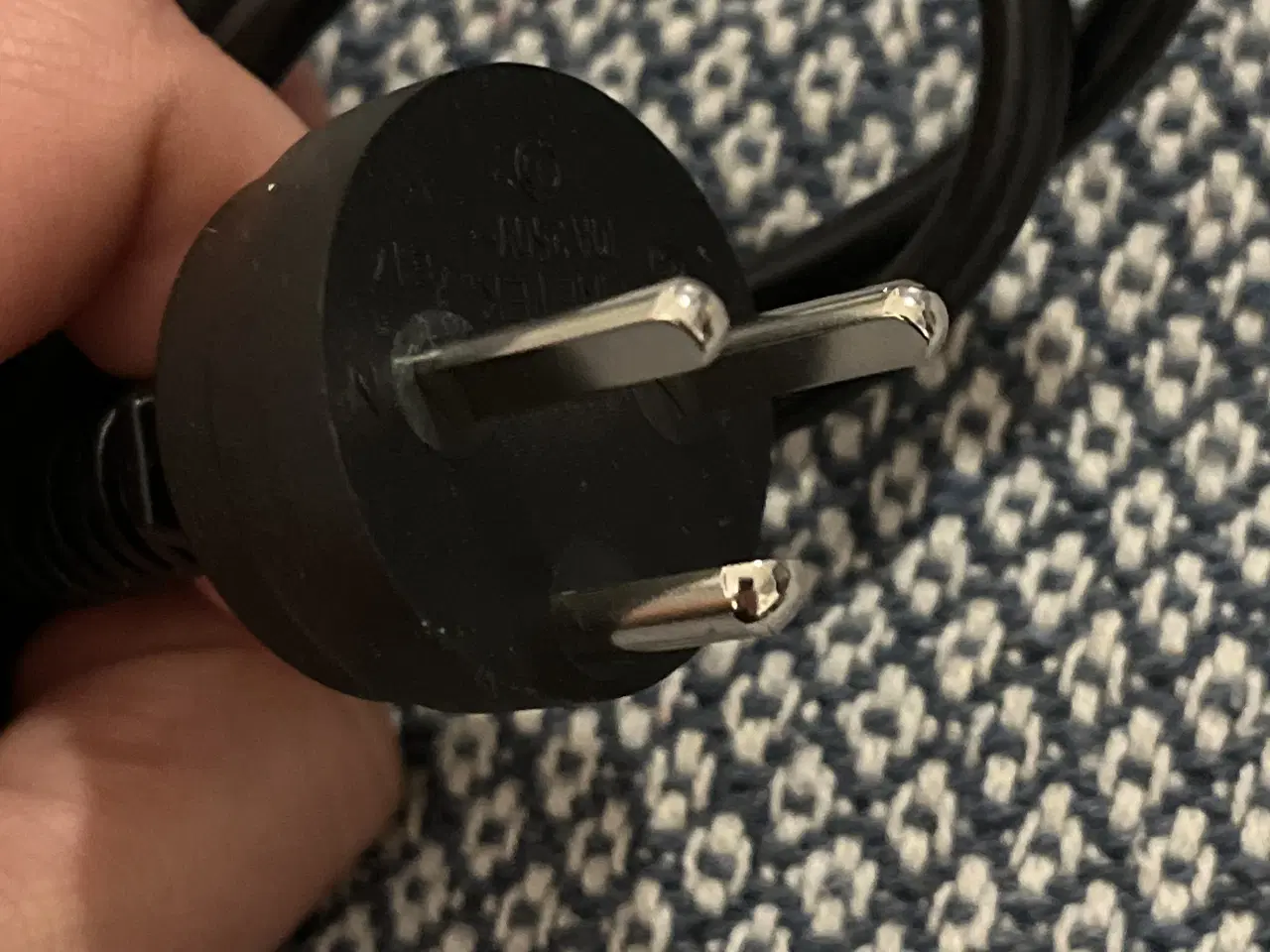 Billede 3 - Strømkabel 3 pin Mickey Mouse kabel - 1m