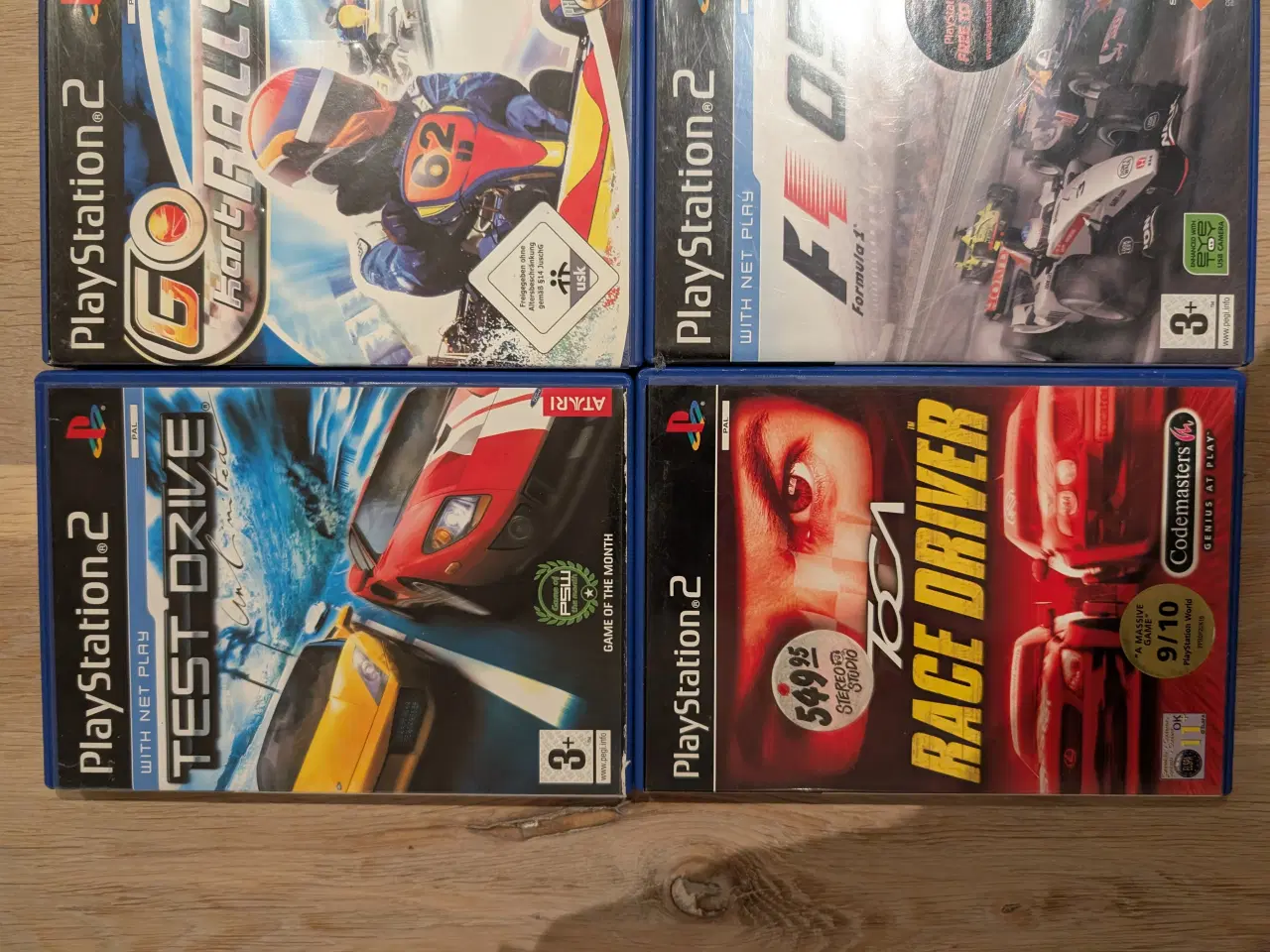 Billede 5 - ps1 rat, pedaler og håndbremse + 6 spil