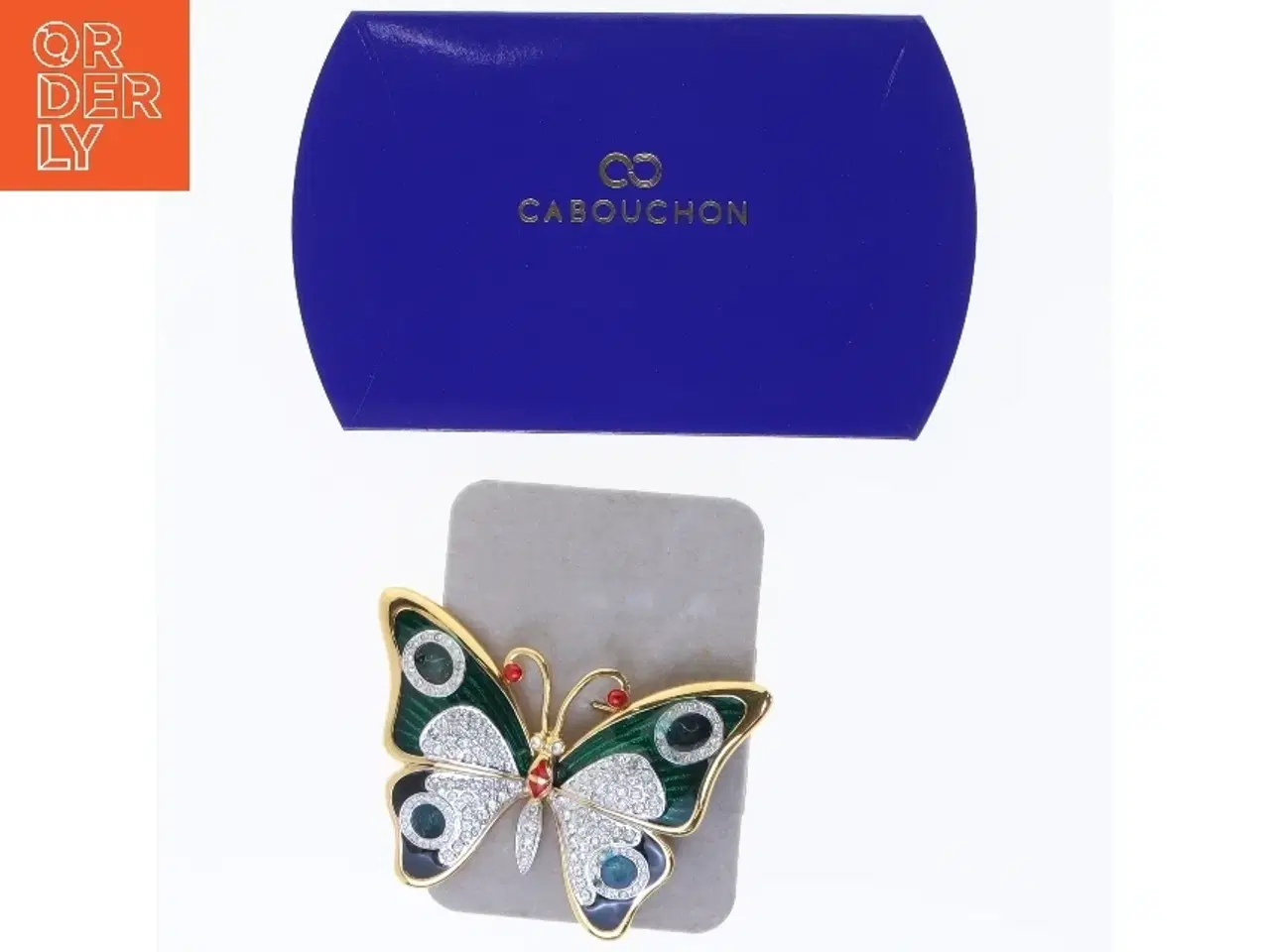 Billede 1 - Butterfly broche fra Cabouchon (str. 7x5,5 cm)