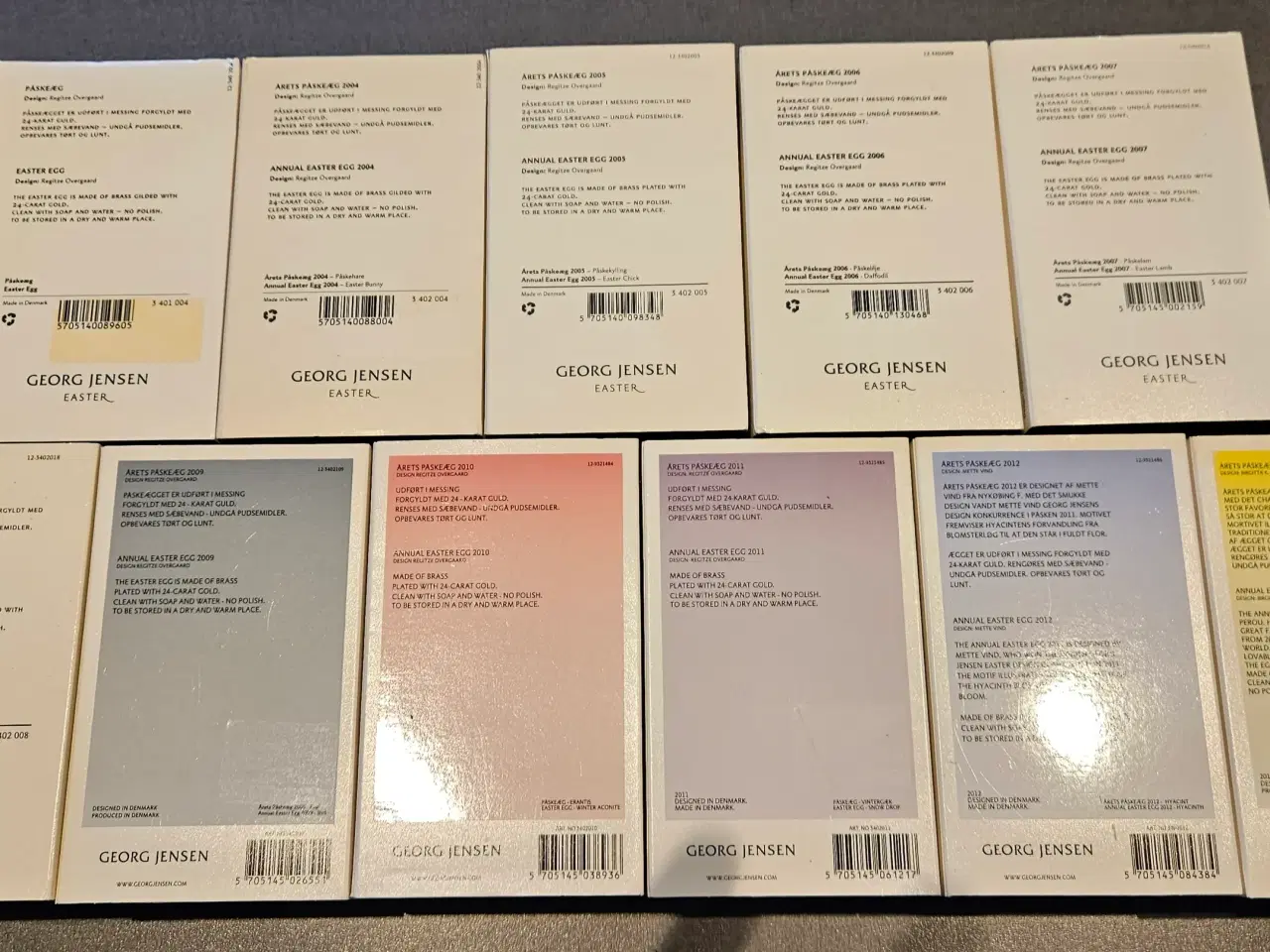Billede 2 - 11 stk. Georg Jensen påskeæg