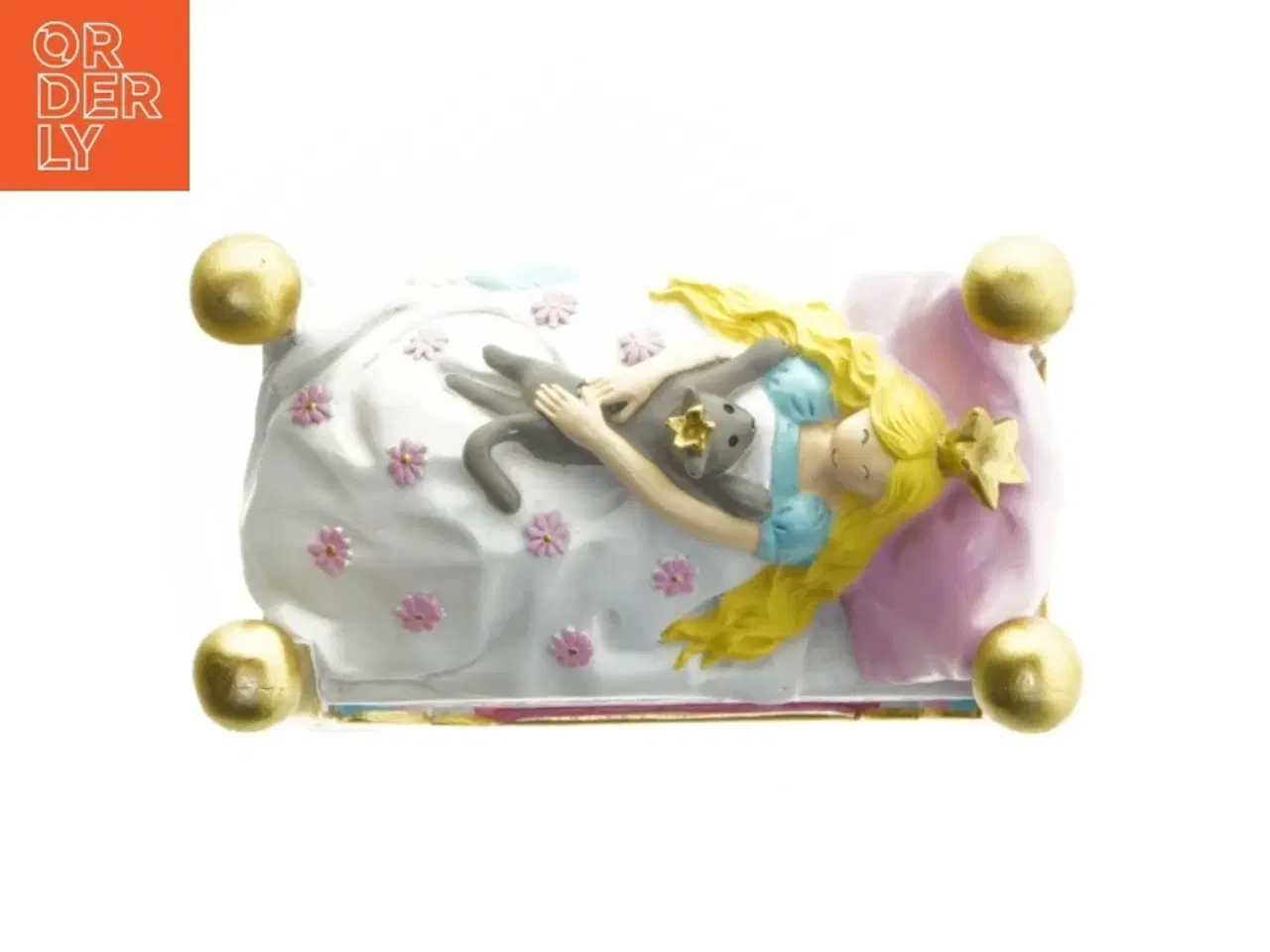 Billede 2 - Pengeboks med prinsesse på seng fra Kids by Friis (str. 13x5x14x8 cm)