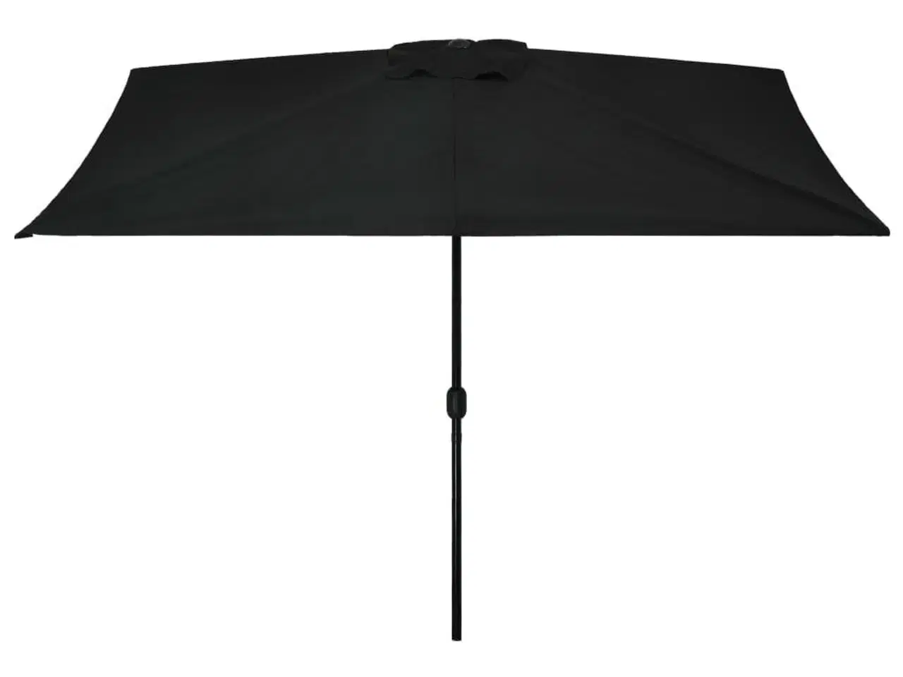 Billede 3 - Udendørs parasol med metalstang 300 x 200 cm sort