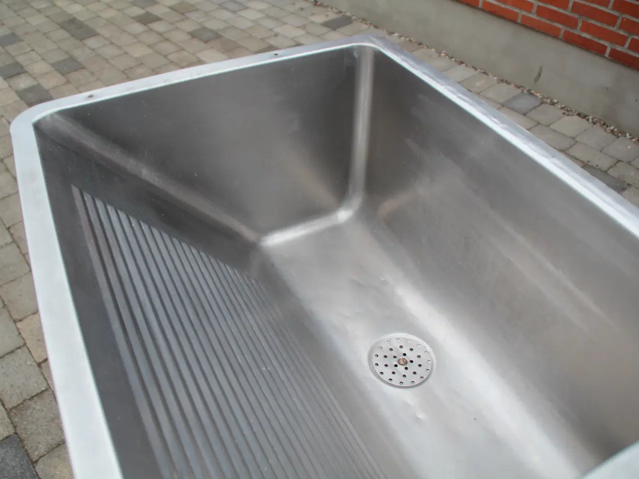 Billede 3 - Stor rustfri stålvask