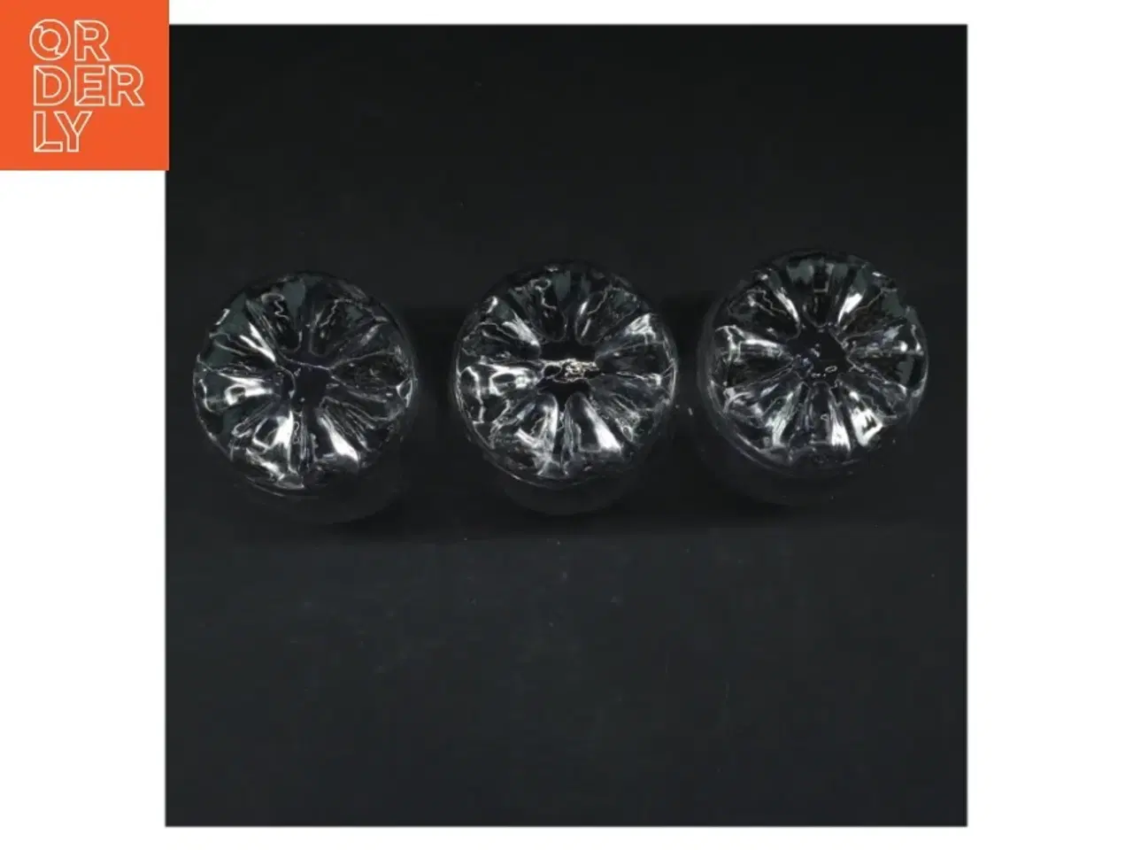 Billede 4 - Sæt af tre glasknopper (str. Ø. 7,5 cm. længde, 15 cm)