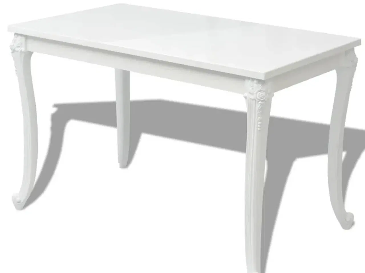 Billede 2 - Spisebord 116 x 66 x 76 cm højglans hvid