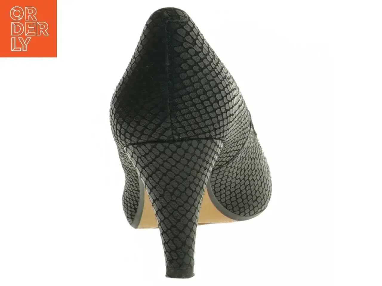 Billede 2 - Sorte sko med høje hæle fra Clarks (str. 4,5)