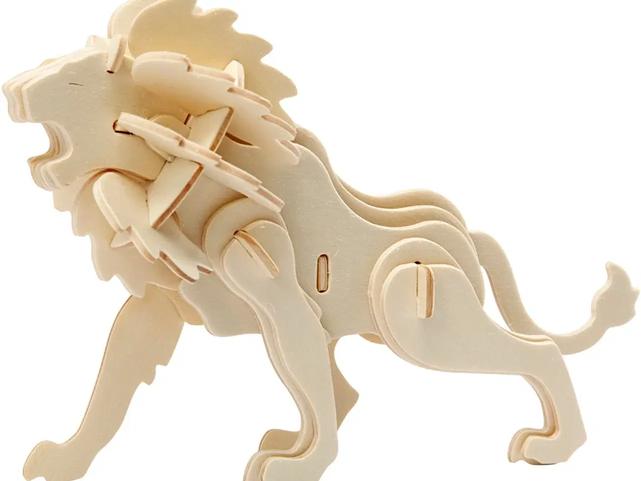 Billede 1 - 3D konstruktionsfigur, løve, str. 18,5x7x7,3, 1 stk.