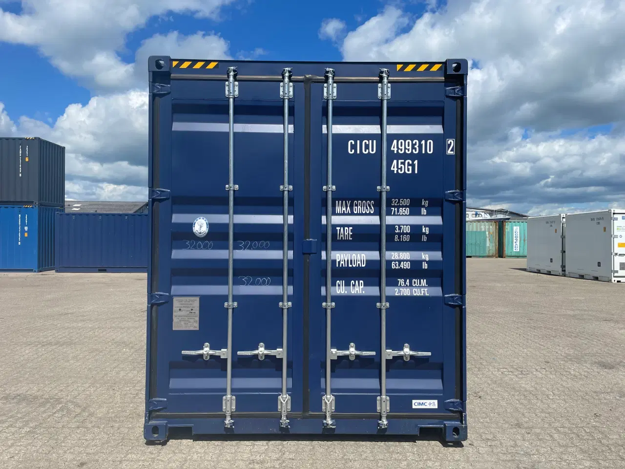 Billede 1 - 40 fods HC Container i Blå Ral 5013 ( andre farver