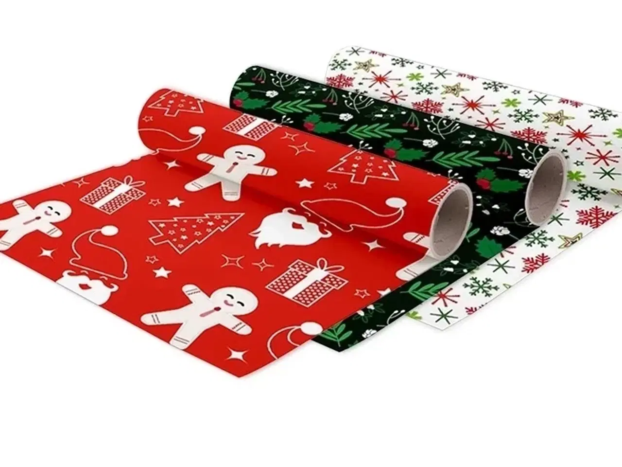 Billede 1 - Julefoliepakke - 30cm x 5m 1668 - 1669 - 1670