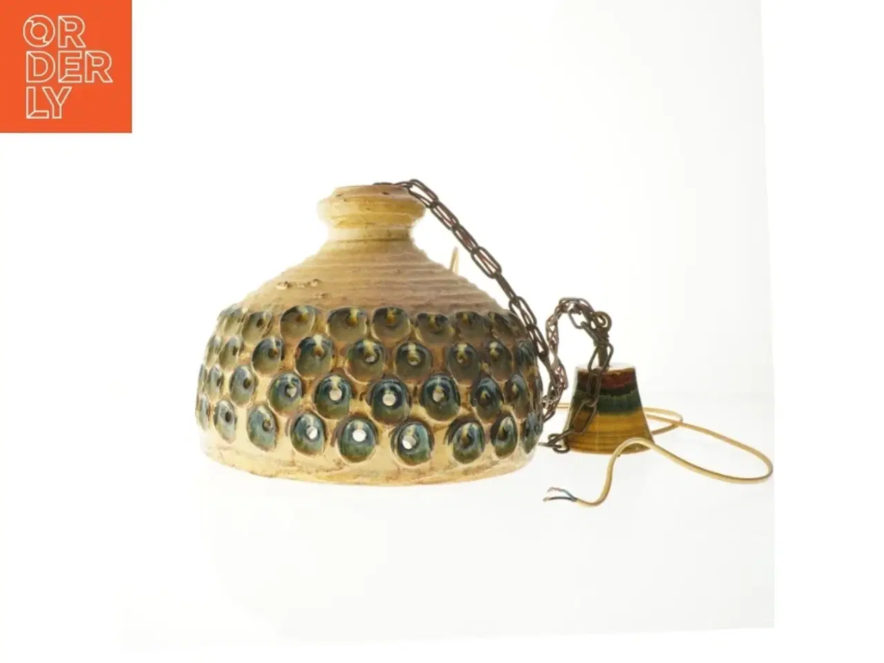 Billede 1 - Keramisk pendellampe (str. Ø 31 cm)