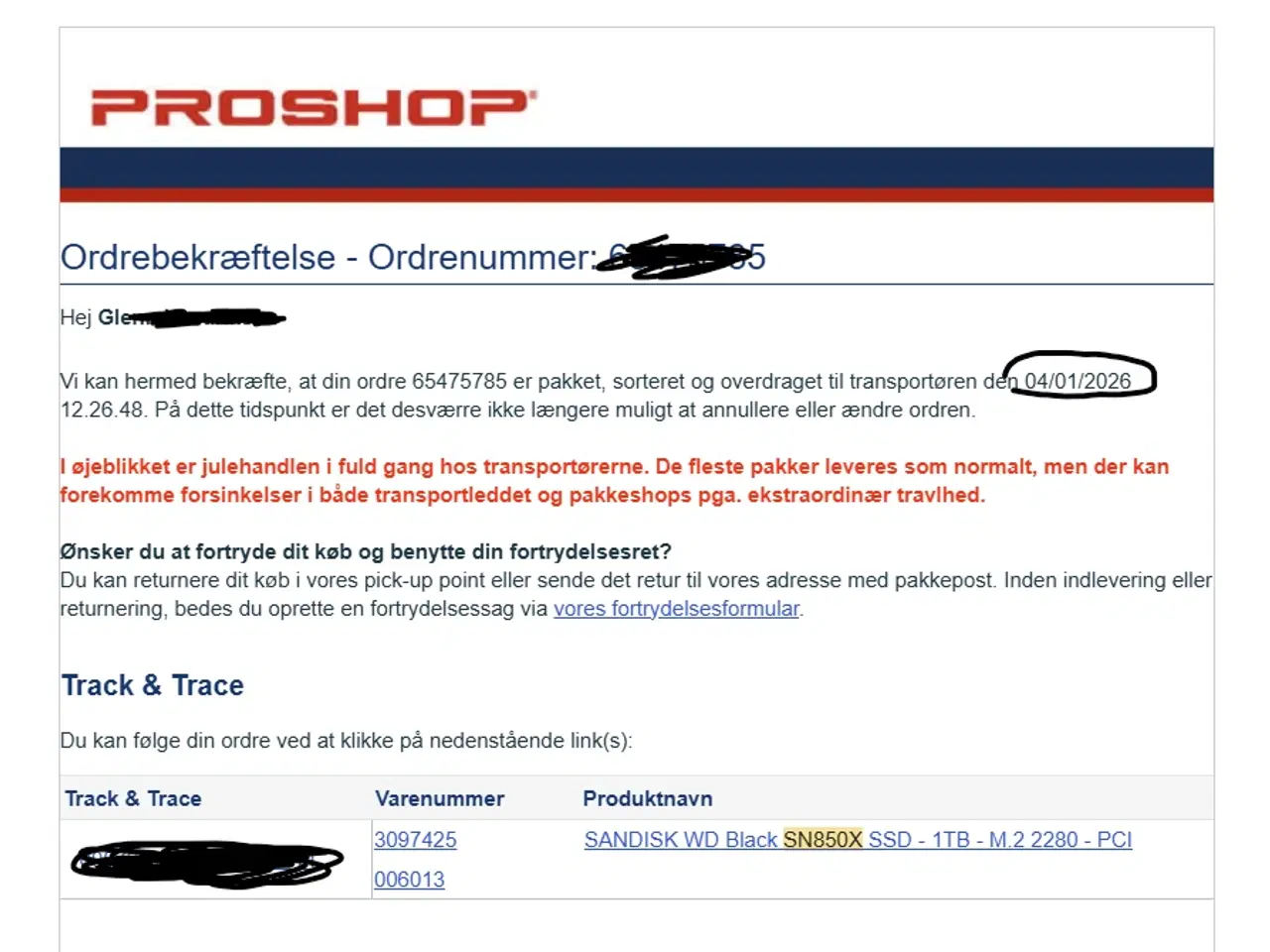Billede 7 - WD Black SN850X 1TB NVMe SSD Gen4 – M.2