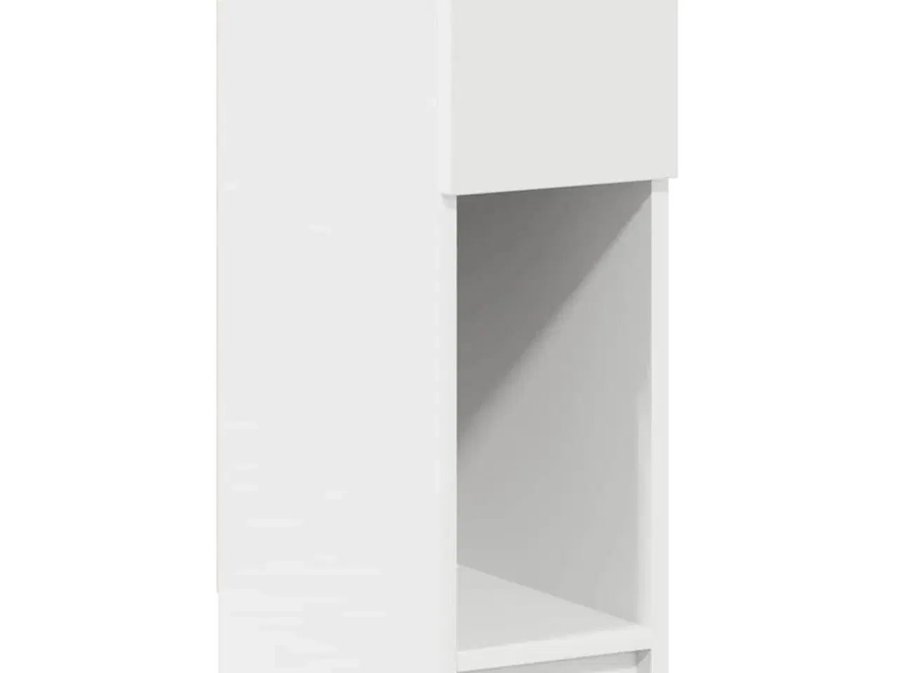 Billede 2 - Sengebord med skuffe 20x36x60 cm hvid