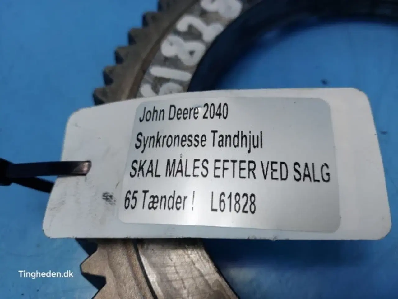 Billede 2 - John Deere 2040 Tandhjul L61828