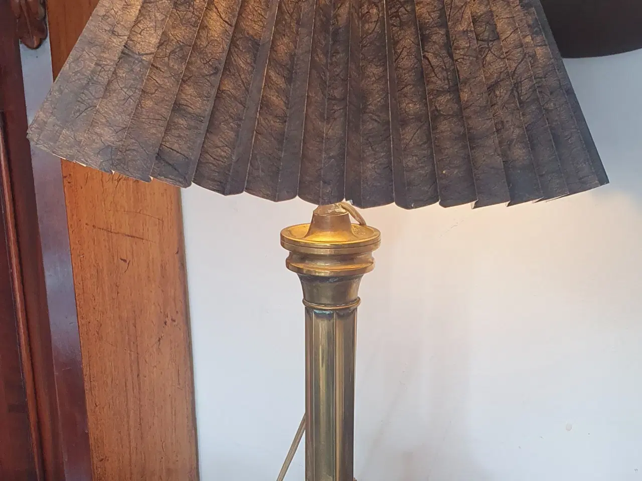 Billede 1 - Stor messing bord lamper 