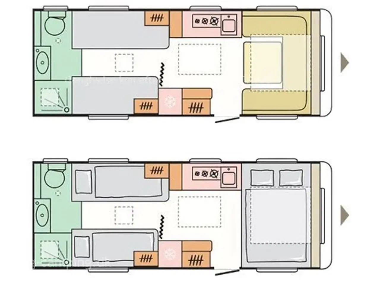 Billede 16 - 2023 - Adria Alpina 613 UT   Alpina i lækkert eksklusivt design. Enkeltsenge. Alde Centralvarme, Fortelt og Mover