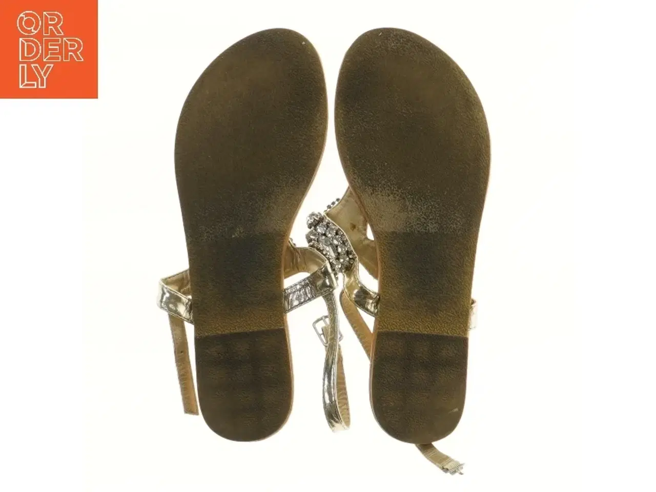 Billede 2 - Sandal str. 38 med sten fra JUSTFAB (str. 38 )