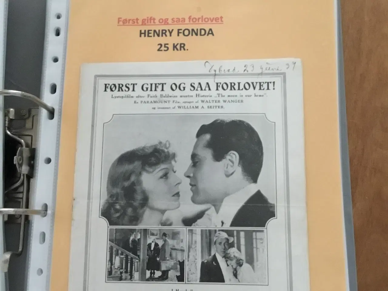 Billede 2 - HENRY FONDA - FILMPROGRAMMER - Se Pris