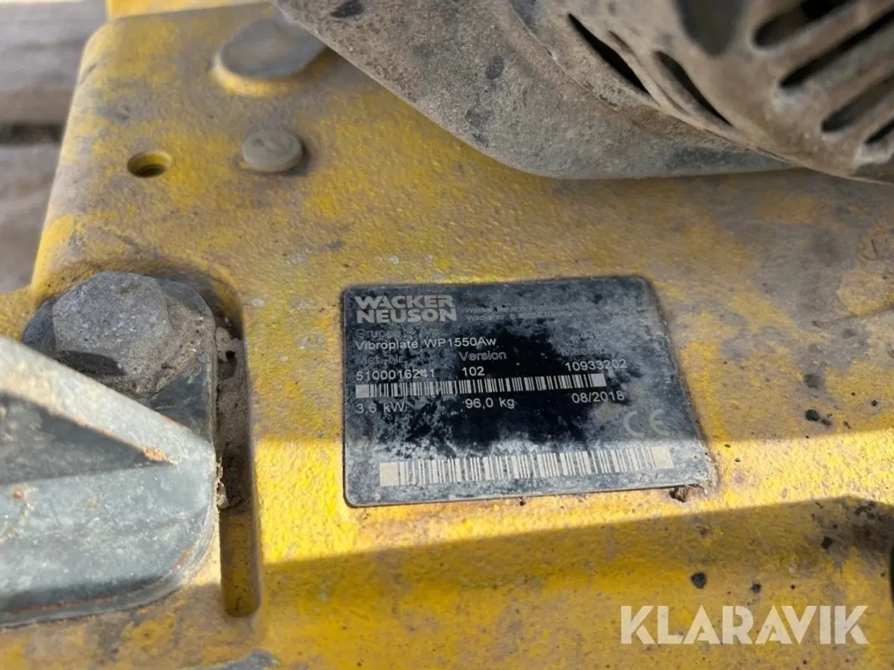 Billede 7 - Pladevibrator Wacker Neuson WP 1550