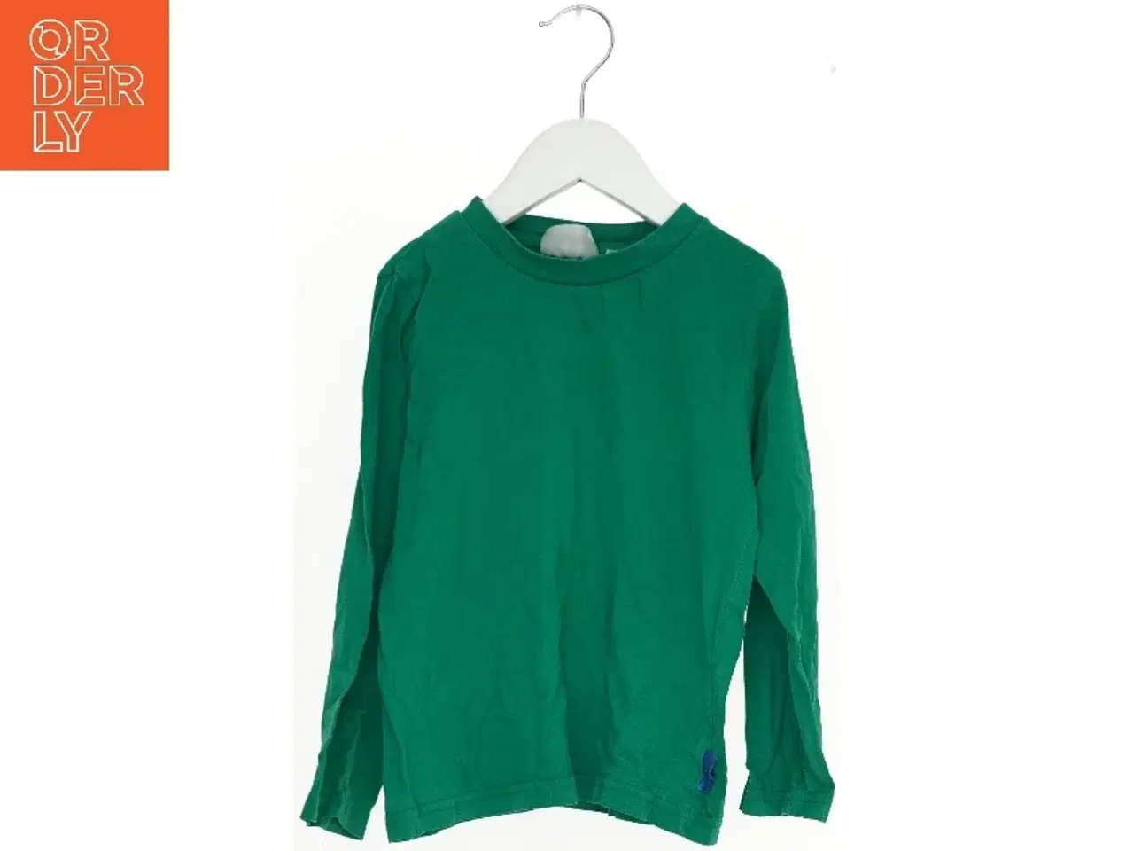 Billede 1 - Grøn langærmet t-shirt til børn (str. 110)