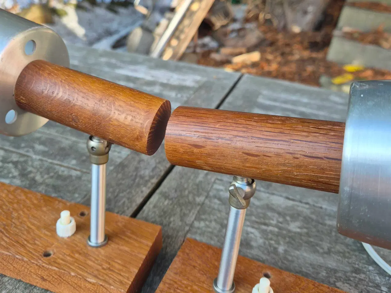 Billede 7 - Elegante væglamper I teak og alu 