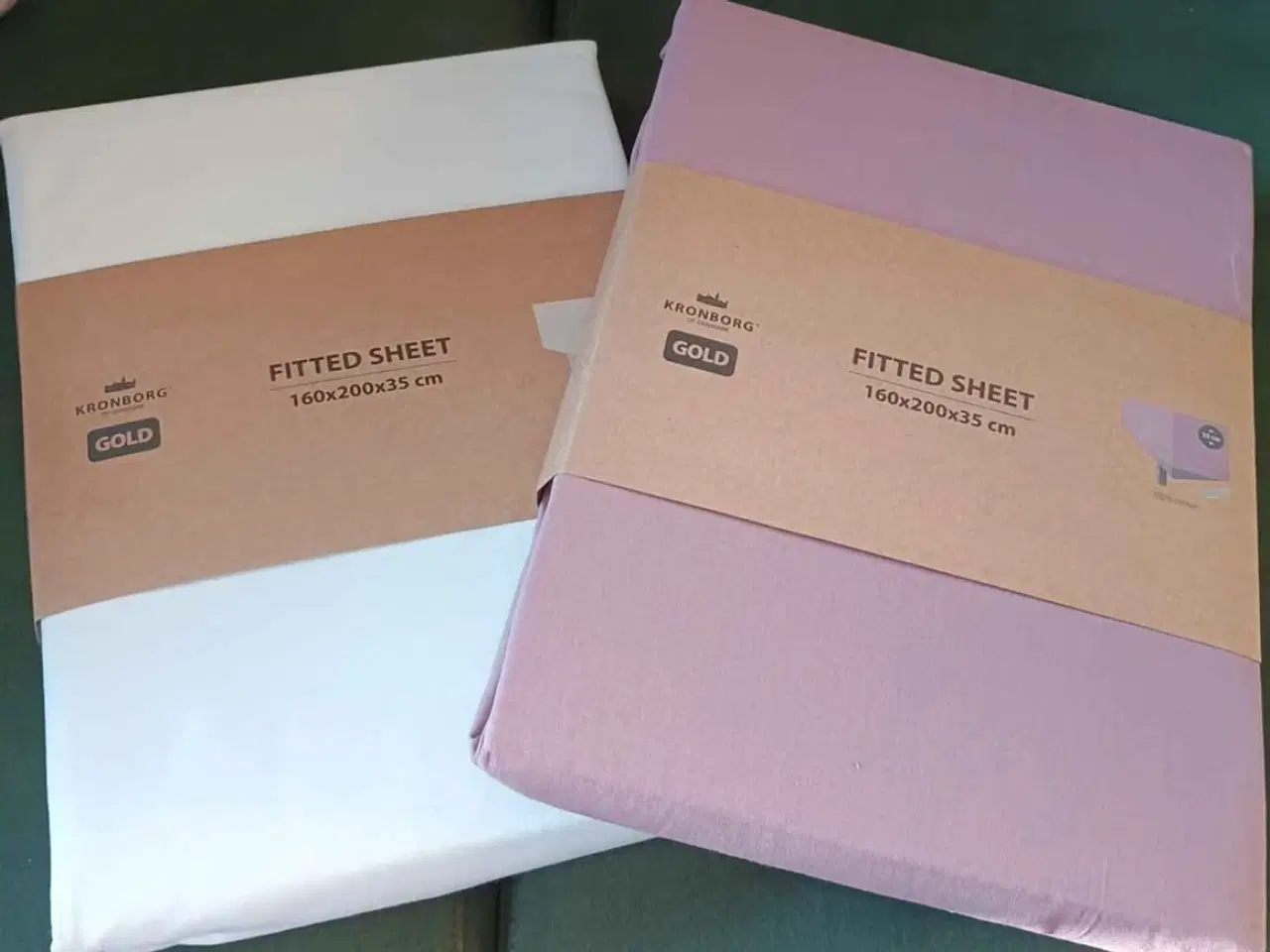 Billede 1 - 2 ubrugte boksmadras lagner