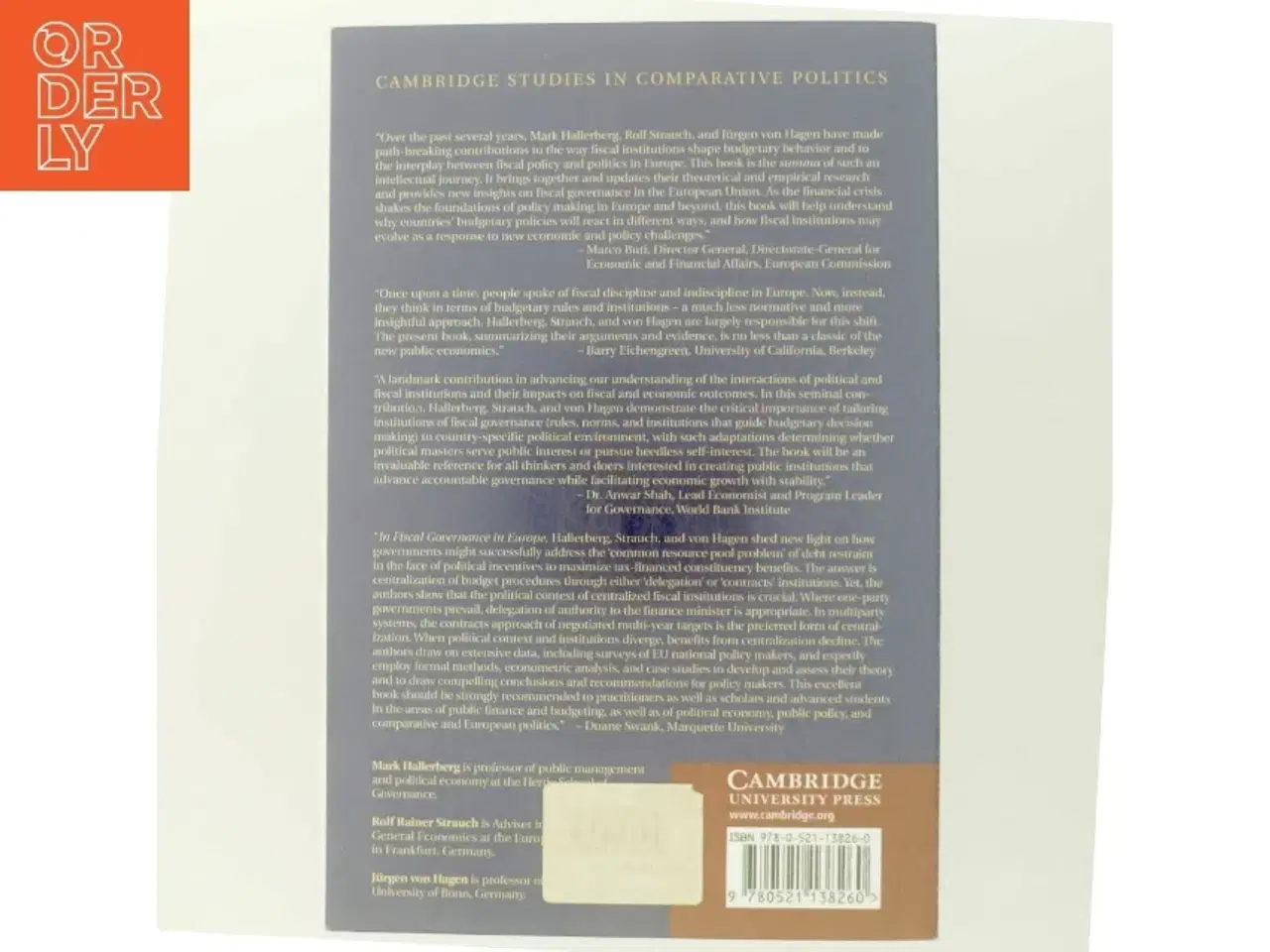 Billede 3 - Fiscal governance in Europe af Mark Hallerberg (Bog)