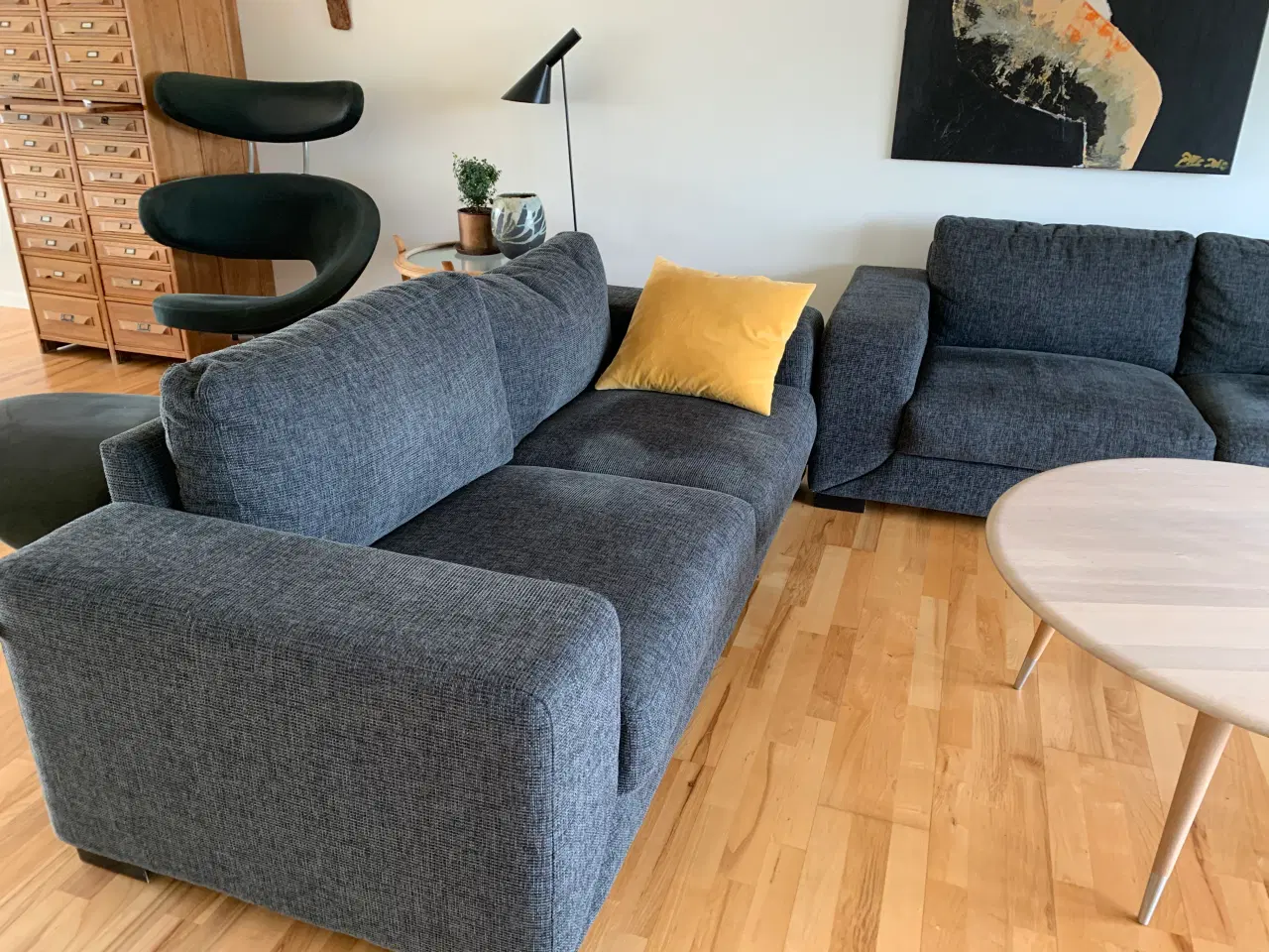Billede 1 - 2 sofaer i grå 2 1/2 Pers.