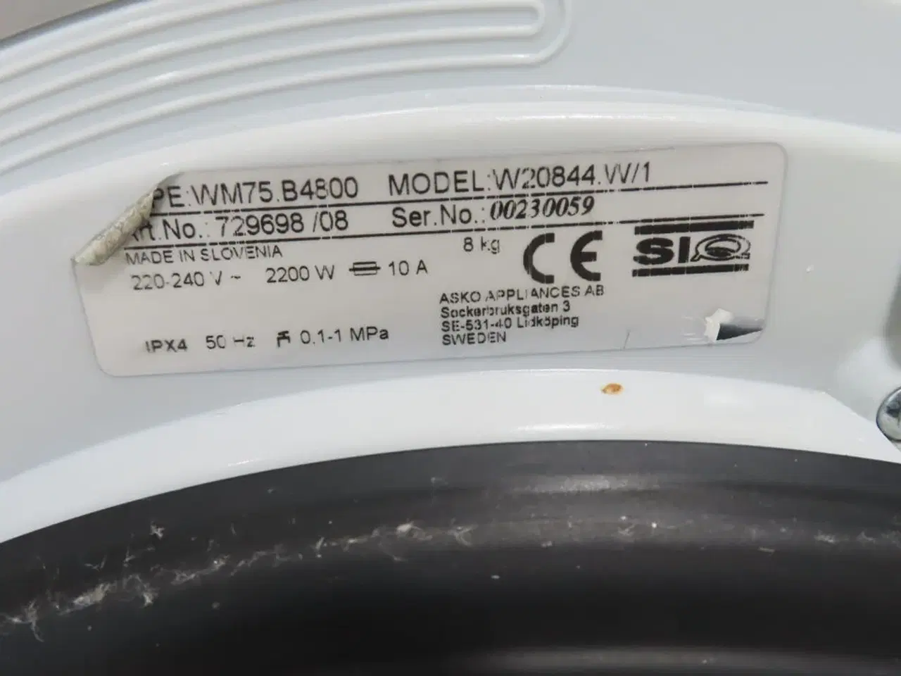 Billede 6 - Vaskemaskine ASKO M75.B48000 / W20844.W/1
