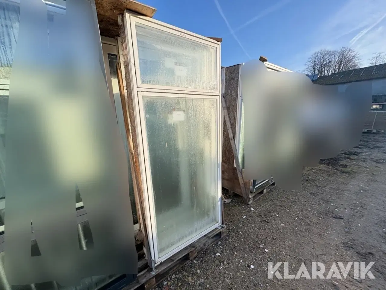 Billede 2 - Glasparti Kastrup 220x96 cm 3 styk - 1 lags