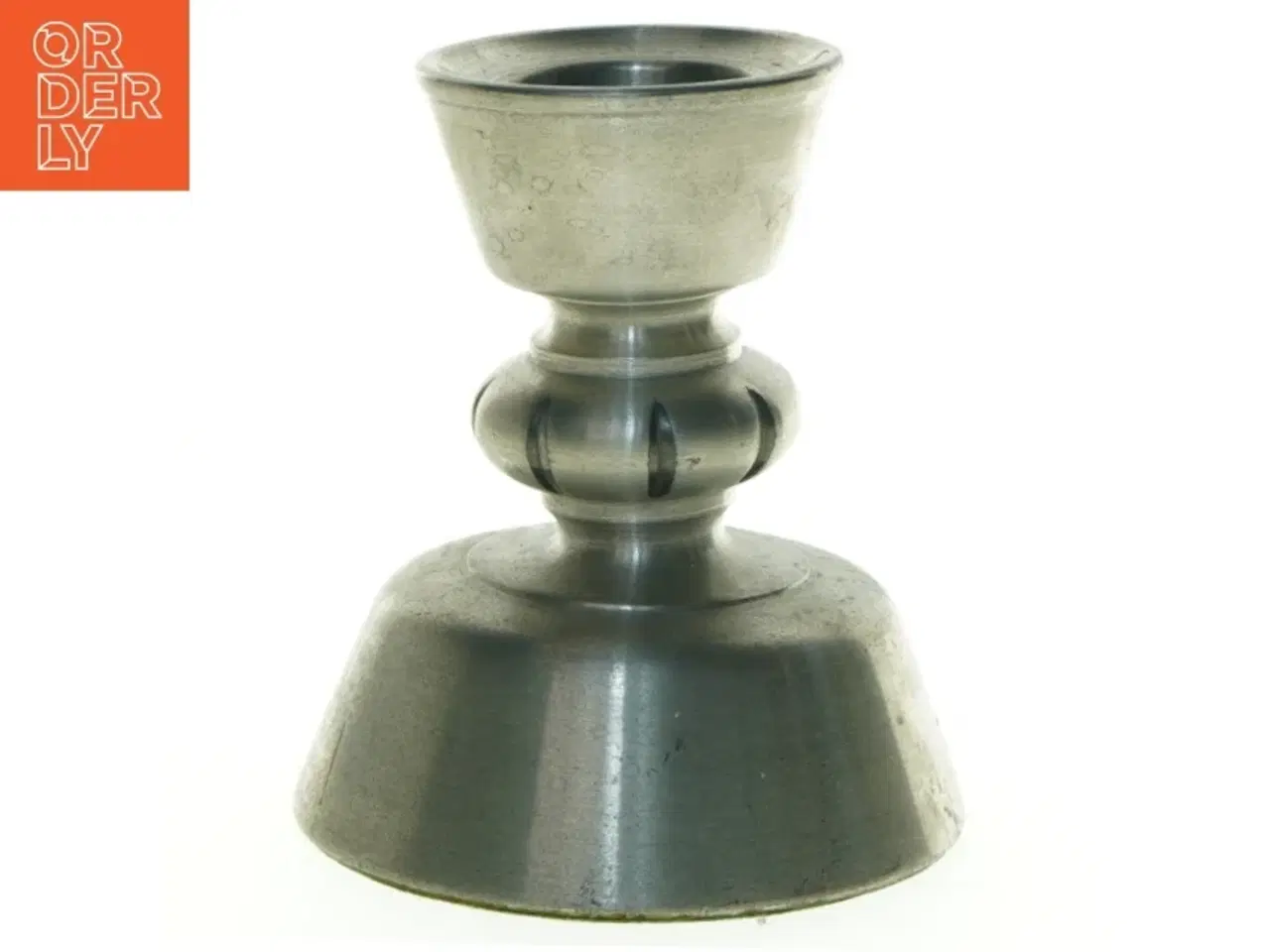 Billede 1 - Lysestage i tin (str. 15 x 12 cm)