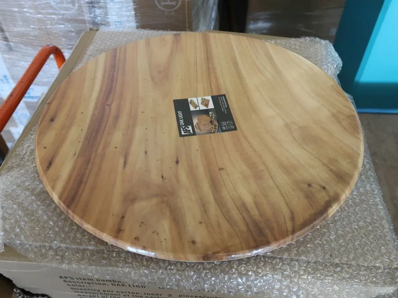 Billede 1 - 4 kasser (8 pr. stk.) Fad melamin m/oak look KEN STORKØKKEN 300481