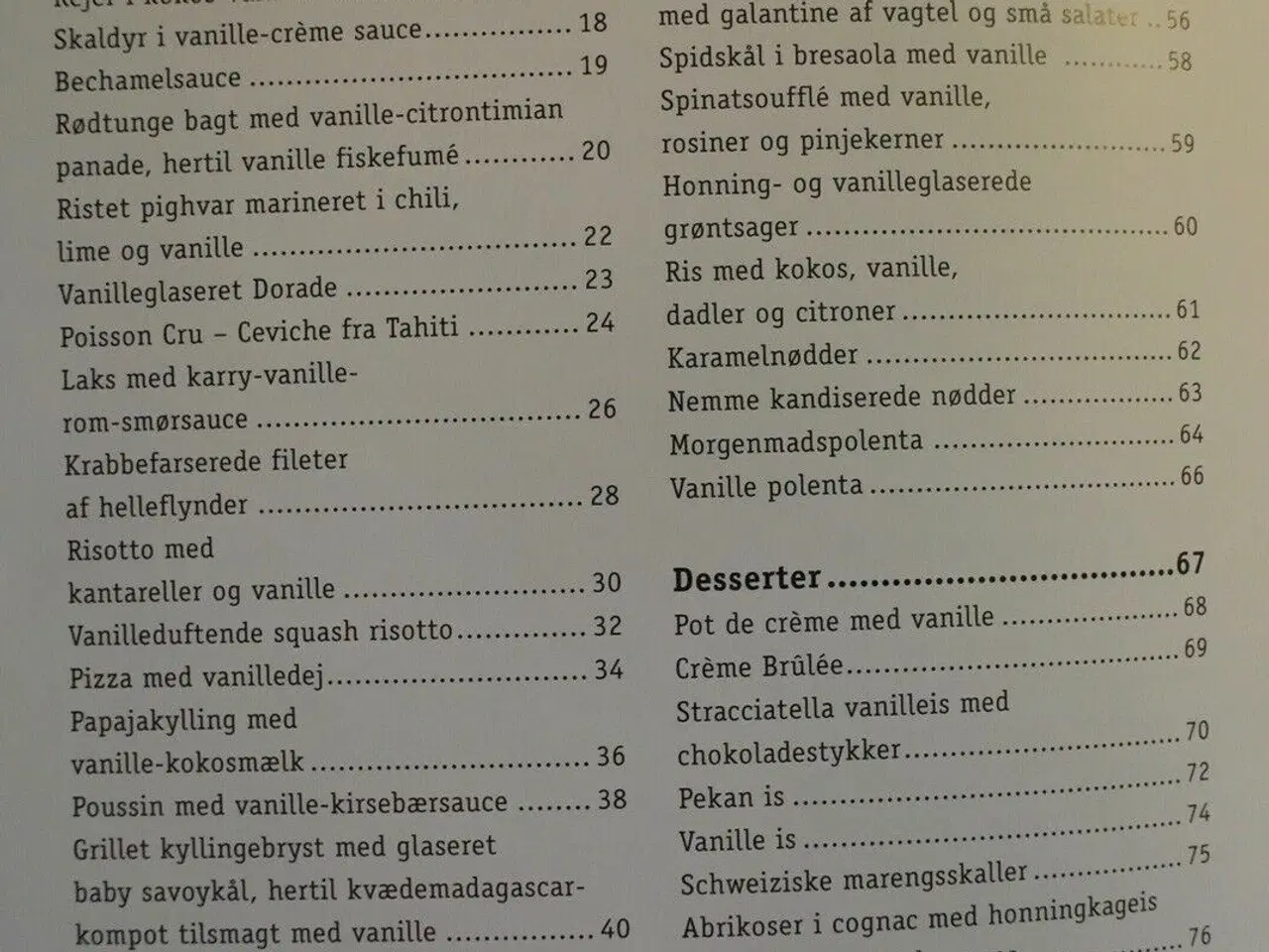 Billede 2 - vanille kogebogen. forretter, hovedretter, mellem