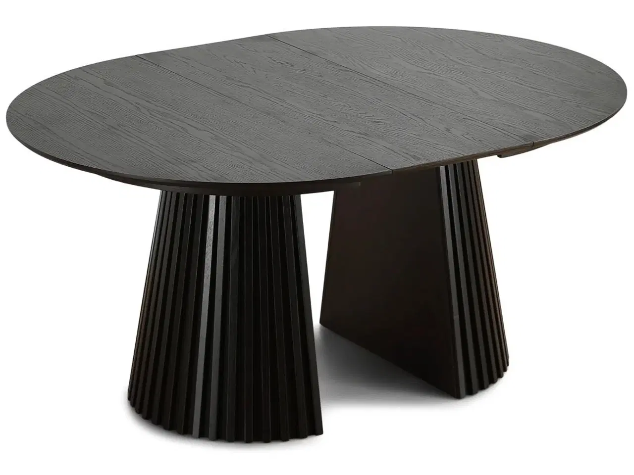 Billede 4 - Lewis - Lamel rundt Spisebord I sort Egefiner med 