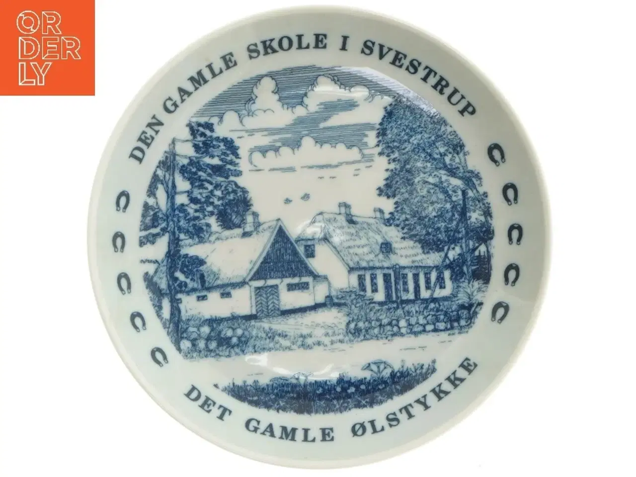 Billede 1 - Dekorativ porcelænstallerken fra Lyngby Porcelæn (str. Ø 19,5 cm)