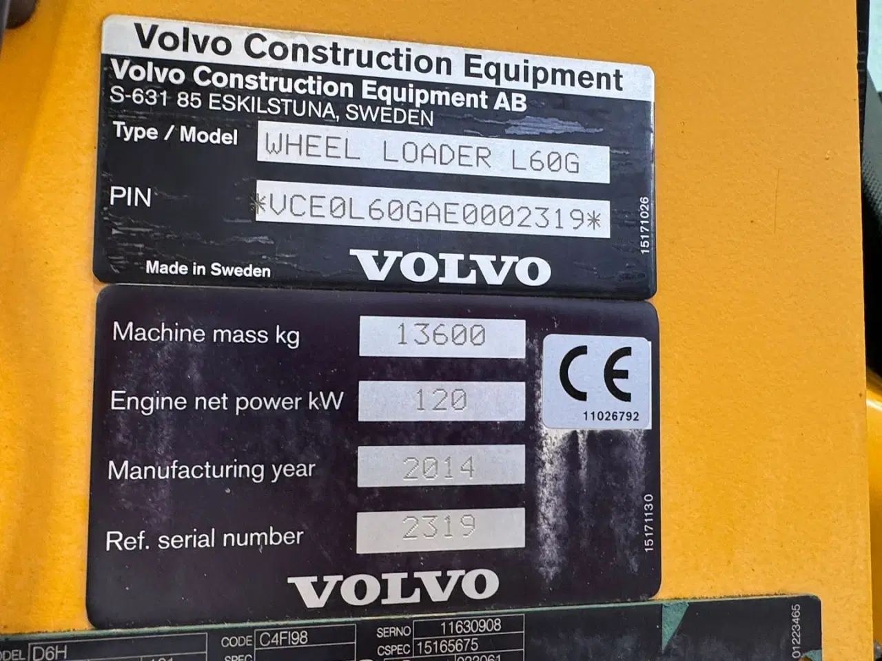 Billede 18 - Volvo L 60 G KUN 7400 TIMER