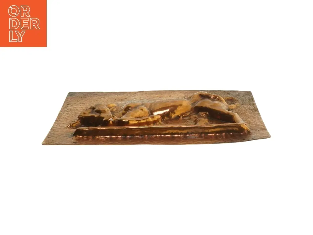 Billede 2 - Relief i kobber, tyr motiv (str. 21x16 cm)