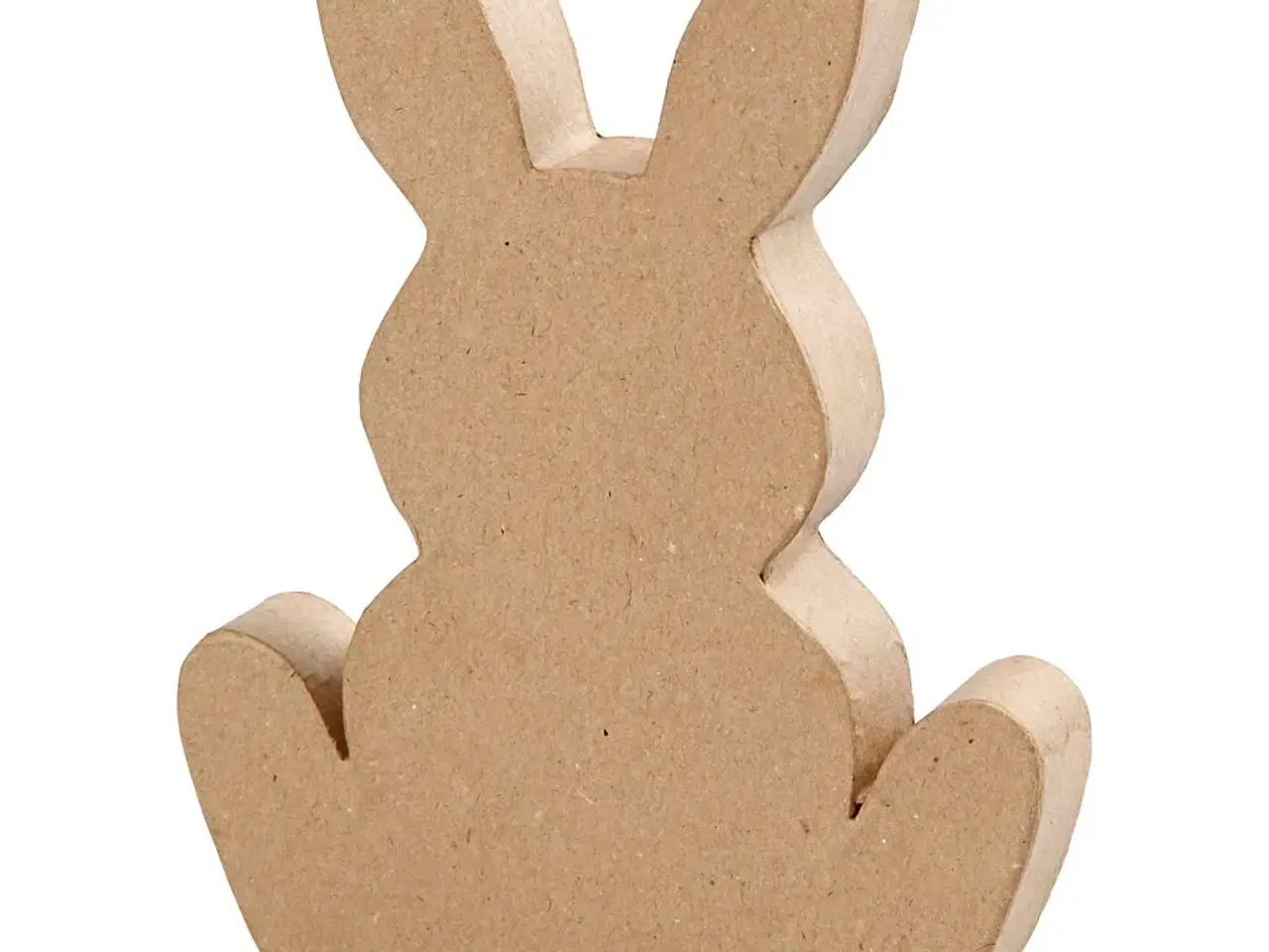 Billede 1 - Håndlavet Harefigur i Papmaché - 18 cm Høj