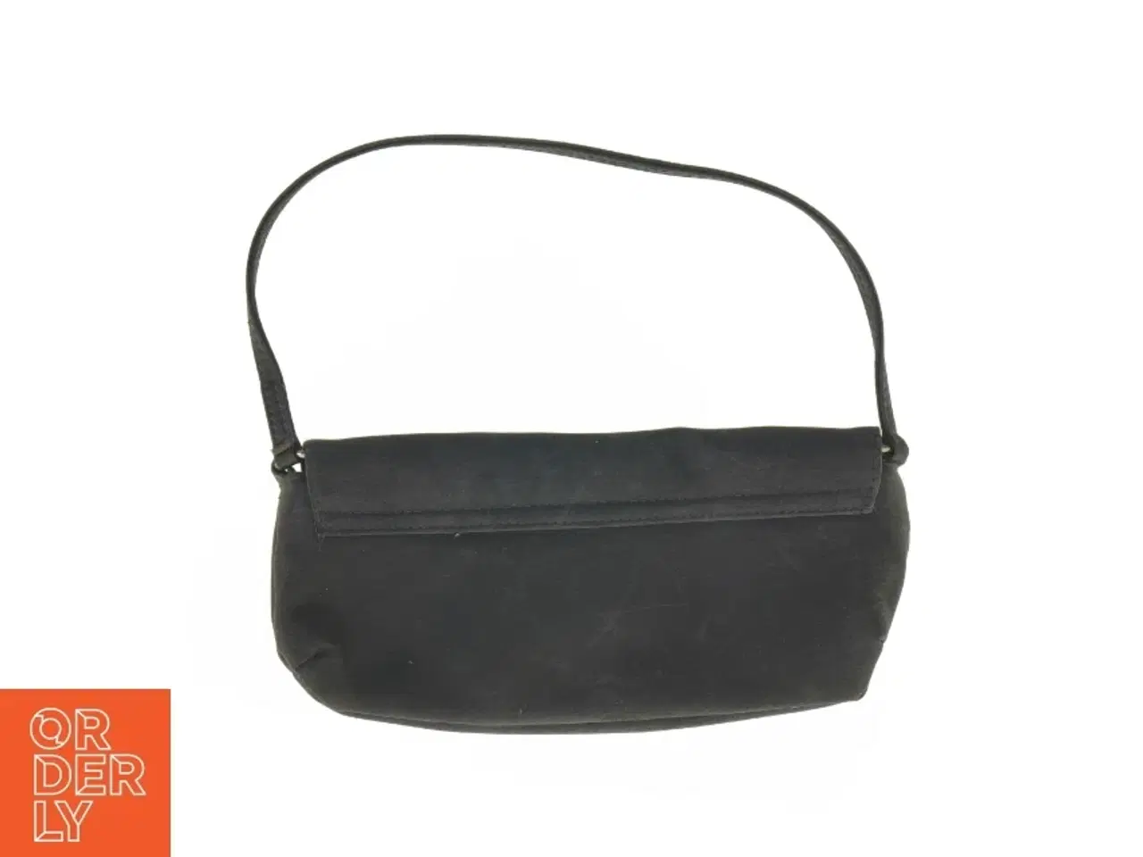 Billede 2 - Mørkegrå satin clutch med skulderrem fra Accessorize (str. 24 x 11 cm)