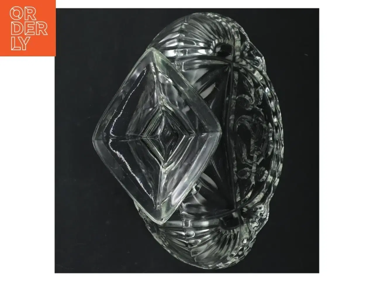 Billede 2 - Gl. Glasskål (str. H. 15 cm. 21 x 13 cm)