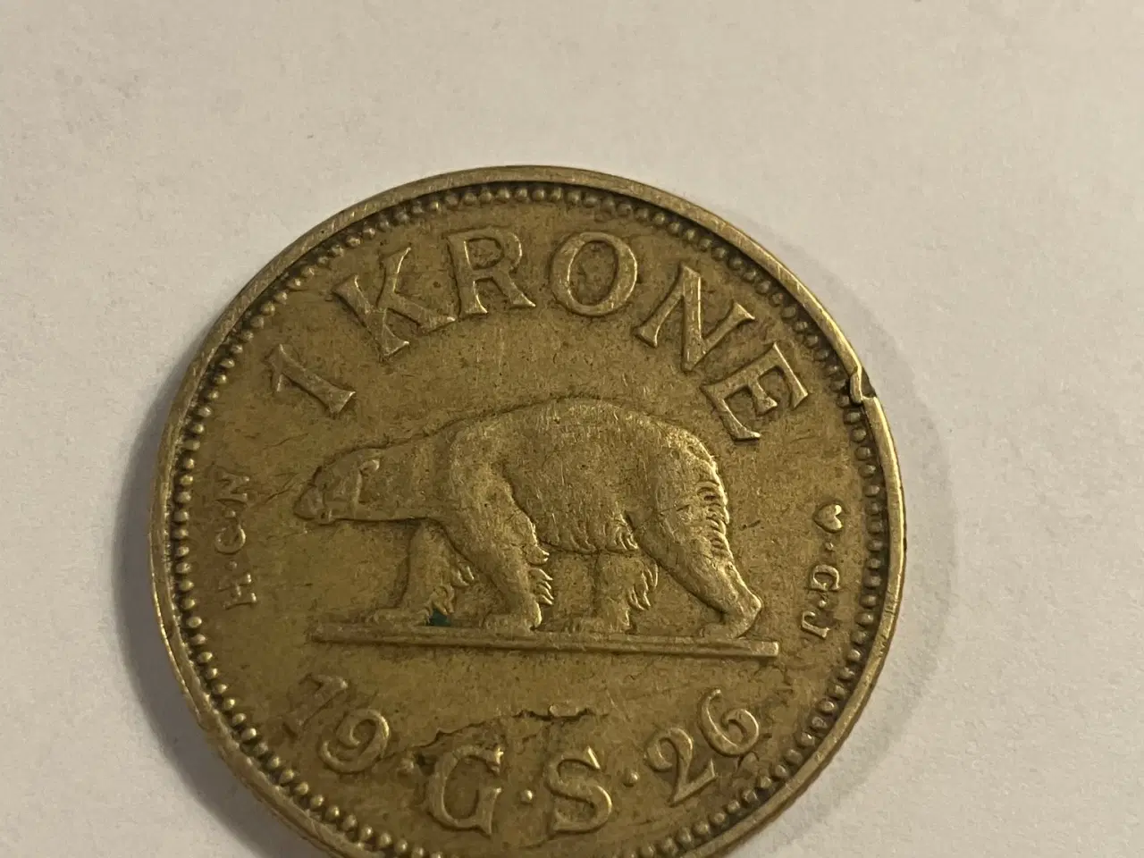 Billede 1 - 1 Krone Grønland 1926