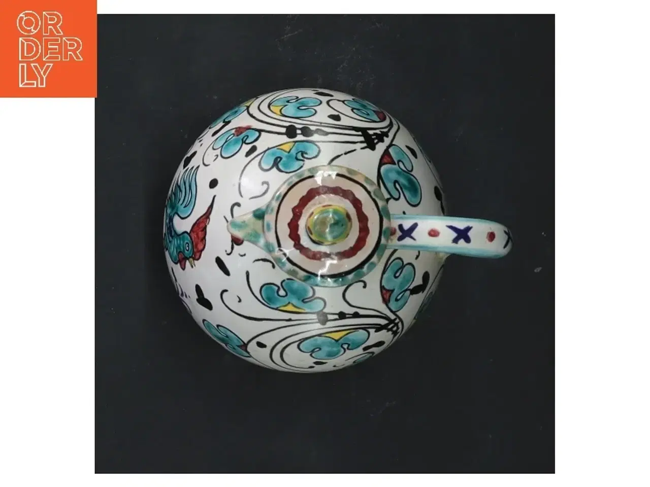 Billede 5 - Dekorativ keramisk kande med låg (str. 14 cm)