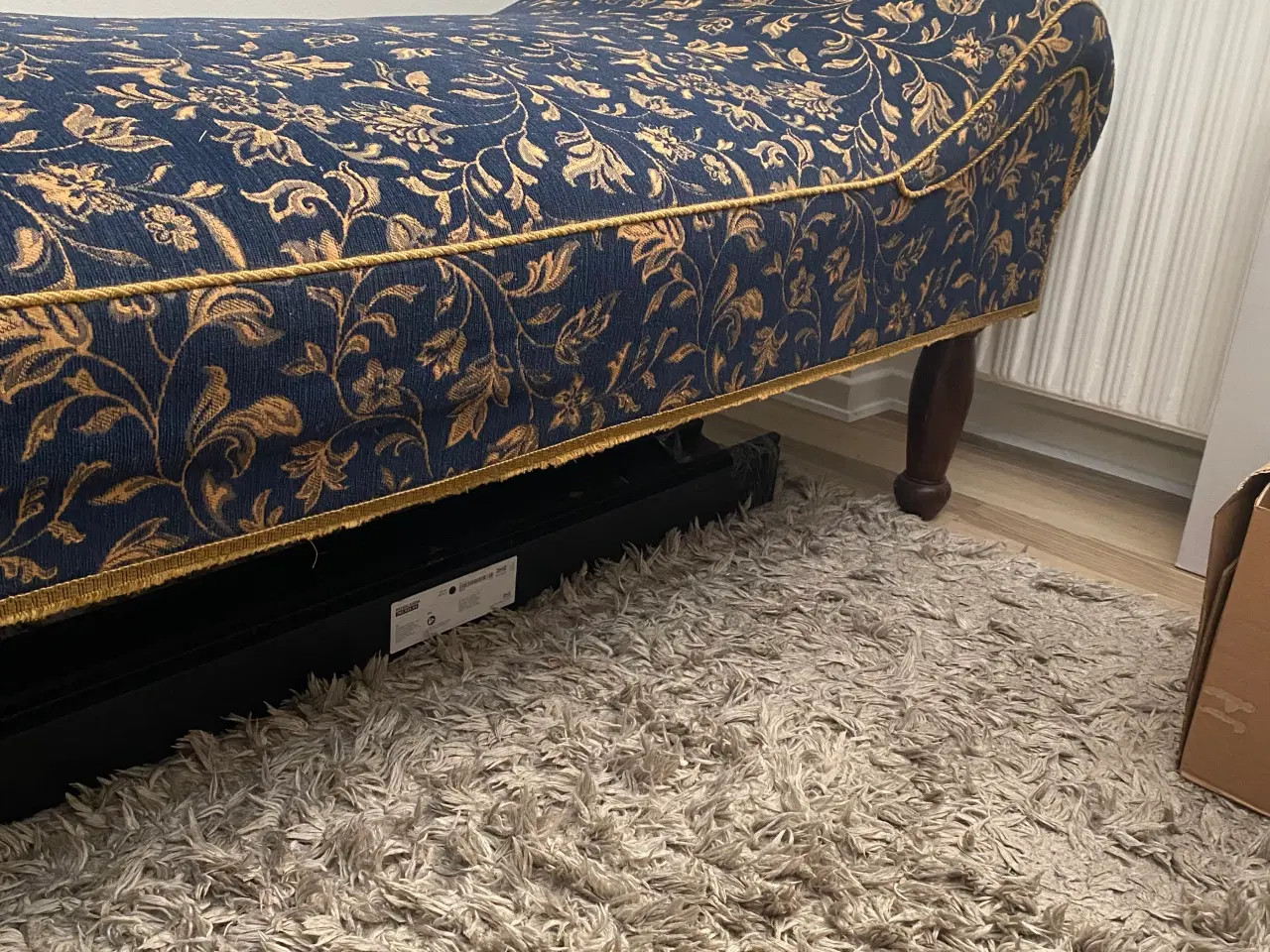 Billede 3 - Blå- og guldfarvet Divan/daybed