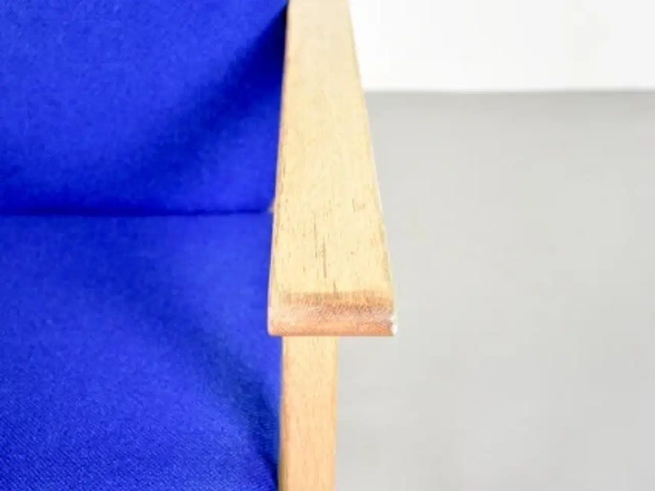 Billede 8 - Børge mogensen lænestol i eg med blåt polster