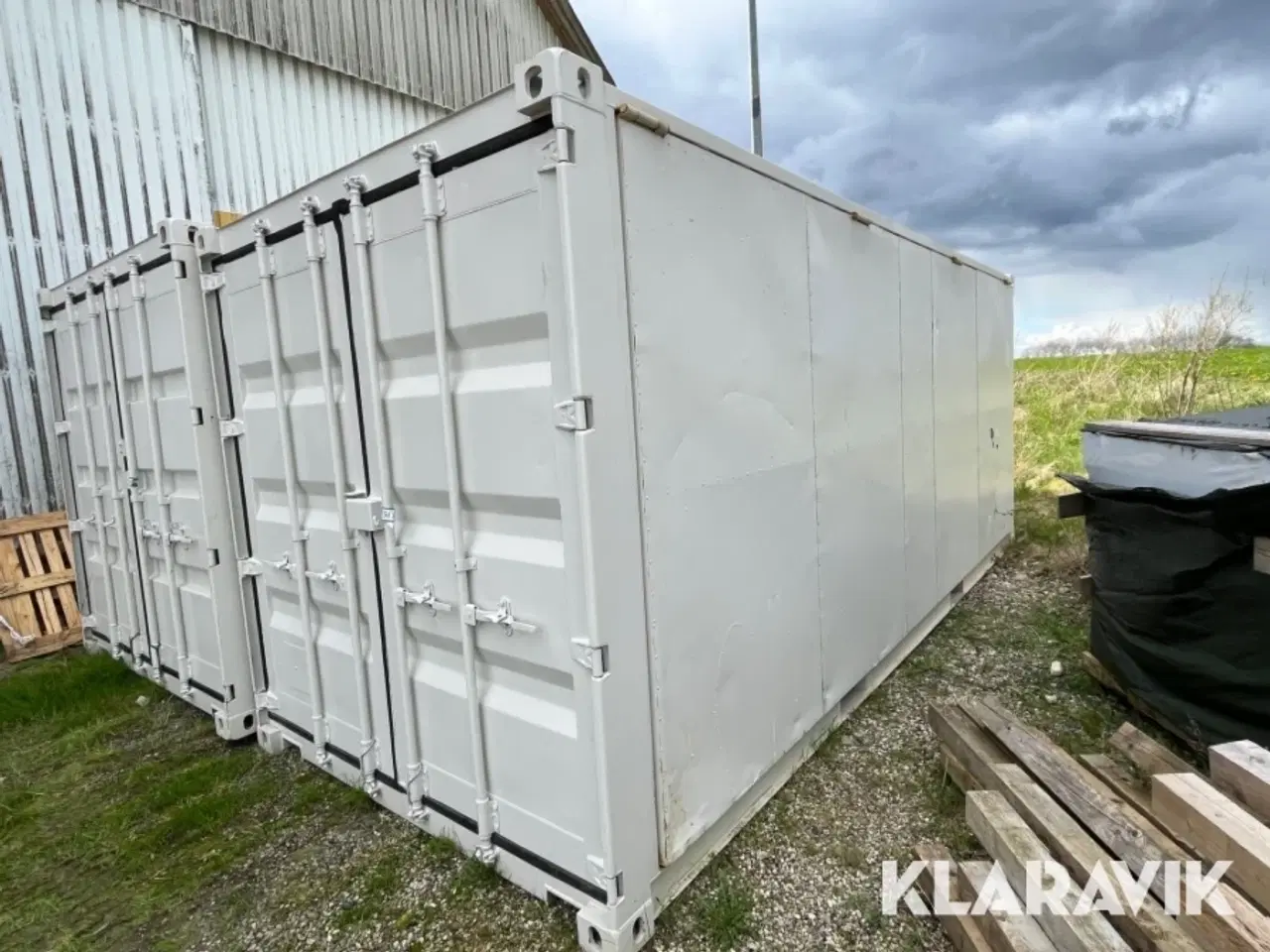 Billede 1 - Container med rørbukker 20 fods